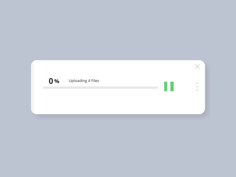 Upload . Pause . Play animation app file upload flat interface load ui