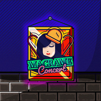 Macrame Concert animation design illustration illustrator logo typography ui vector web website