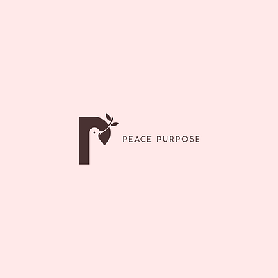 Logo Design for Peace Purpose brand branding clean clothing design graphic icon iconography identity logo mark minimal symbol