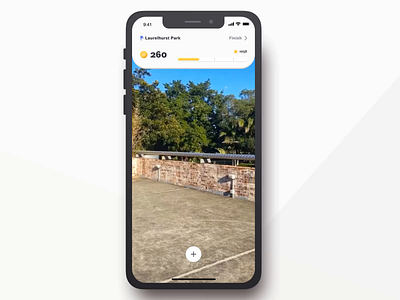 Adding an object - AR Community App animation article augmented augmented reality case study gamification mobile social app ux