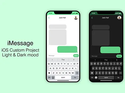 iOS iMessage chat mockup adobexd chat chat app design design app ios message mobile mockup mockup design redesign ui ux