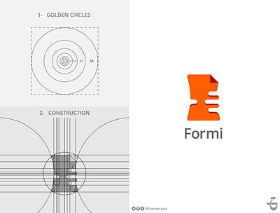 formi app app logo brand brand agency branding creative logo design form form logo formi golden ratio logo graphic designer logo logo design logo design concept logo designer logos paper paper holding paper logo