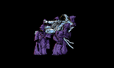 Jawa Salvage astronaut design distressedunrest doom handdrawn illustration jawa metal nasa starwars texture textured vintage