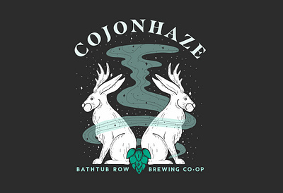COJONHAZE IPA | Concept Illustration adobe illustrator beer branding brewery digital art illustration illustrator jackalope logo t shirt vector