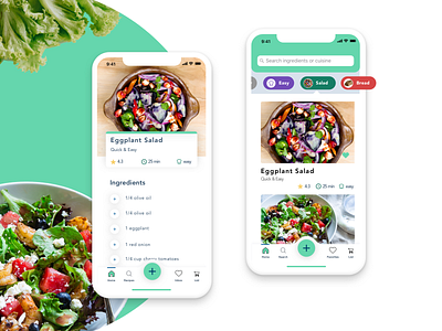 Recipe App app austin designer austin texas chuckmcquilkin cooking app design designer foodie typography ui ux