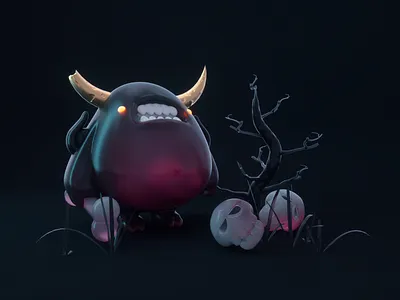 Gluttony c4d illustration man cartoon octane