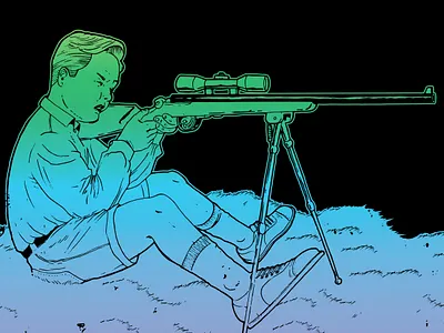 Good Boy boy design gun illustration kid merchandise punk punkrock