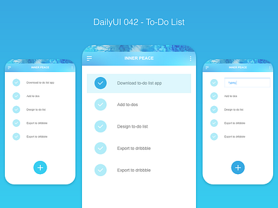 DailyUI 042 - To-Do List dailyui to do list