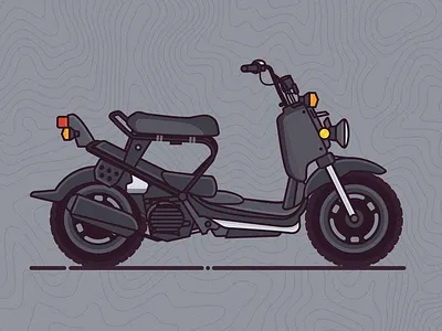 Ruckus Life illustration illustrator moped ruckus scooter vector vintage