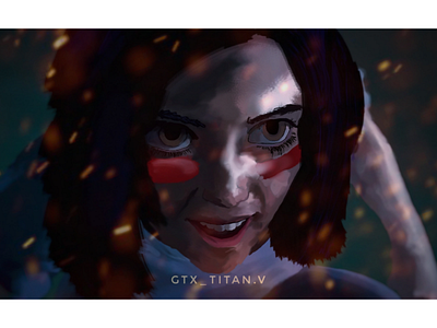 Alita The Battle Angel art digital painting illustration