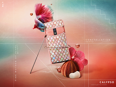 Calypso - Vertu by Givori coral fish holographic illumination mermaid pearl photoshop scene sea tornasol