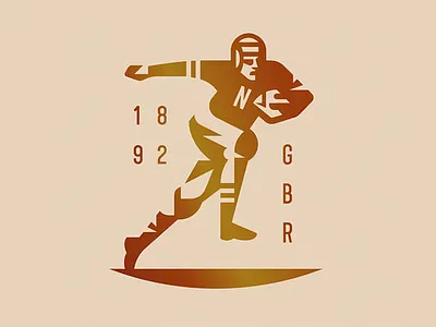 College Football ball figure football man