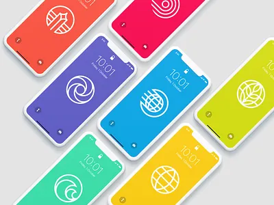 Epcot - New Logo Wallpaper Download circle color d23 disney disney world epcot modern modernist walt disney walt disney world