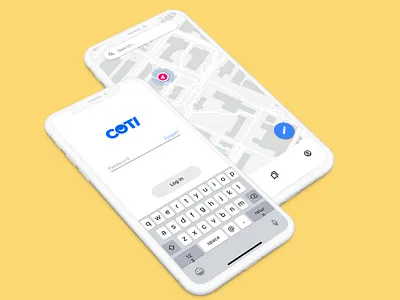 coti app design branding clean design fun log in maps marketing mobile mobile app mobile design modern ui whitespace