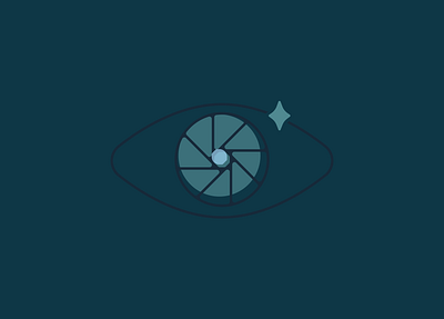 • kwest • aperture camera eye eyeball eyes logo logodesign logomark logos photographer rebrand sparkle