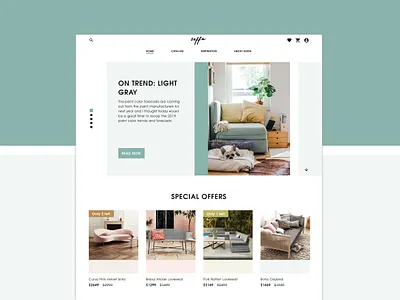 Soffa Online Store Website Design (HomePage) branding bright design graphic homepage homepagedesign identity logo mockup onlinestorewebsite redesign sketch typography ui uidesign ux ux design webdesig webdesigner website