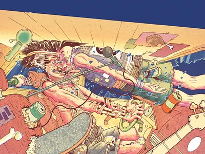 Car Crash band car crash digital gig illustration photodhop poster punk