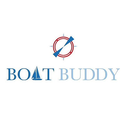 Boat Buddy logo app branding clean design icon identity logo ui ux website