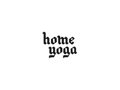 Home Yoga Logo branding identity design logo wordmark yoga
