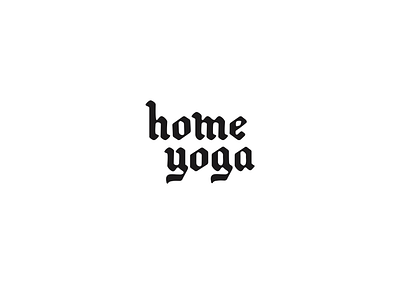 Home Yoga Logo branding identity design logo wordmark yoga