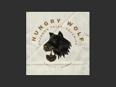 Hungry Wolf Squamish Multi-Pitch abstract beige branding caitlin aboud design illustration logo modern simple typography