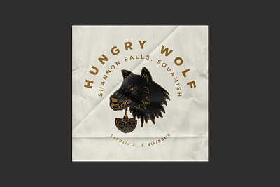 Hungry Wolf Squamish Multi-Pitch abstract beige branding caitlin aboud design illustration logo modern simple typography