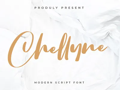 Chellyne - Modern Script Font calligraphy font handdrawn handlettering handwritten lettering script typography