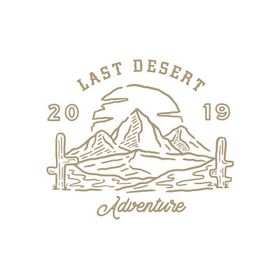 Last Desert artforsale brand design branding branding design clothing clothing brand clothing design design illustration lineart logo merch merchandise vector vintage vintage logo vintage logo design