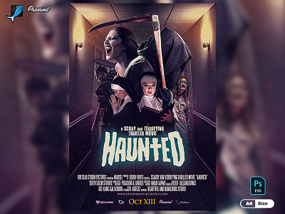 Thriller Movie Poster Template design event graphicriver halloween halloween design horror movie poster october party photoshop poster template thriller