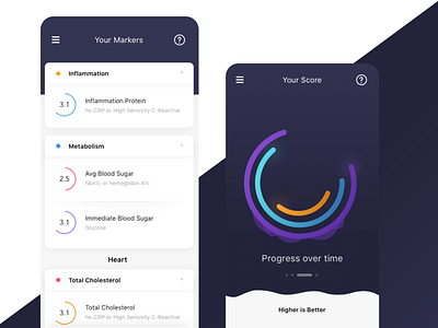 Health tracking apps app branding design flat icon illustration minimal ui ux