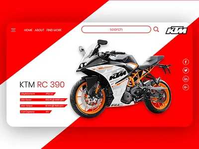 Bike Webpage UI Design agency best bestdesign bike creative download follow freelancer landingpage latest mockup portfoliosite ui uidesign uikit uiux userexperience webpage website