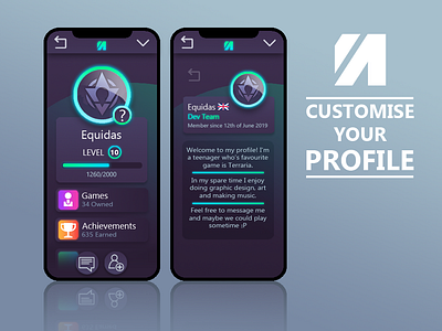 Aura UI app design ui