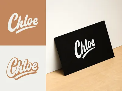 Chloe - Full Logo for Photographer branding calligraphy clothing design fashion font free hand lettering identity lettering logo logotype mark packaging script sketches streetwear type typo typography