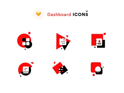 Dashboard icons LIGHT MODE (Source Sketch) abstract calendar contacts dashboard geometrical icons kit light mode neel notebook notifications prakhar preference schedule settings sharma sketch sketchbook source