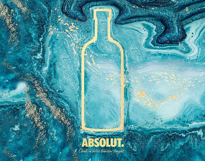 Absolut Competition - Real gold is not afraid of the melting pot branding design illustration photo manipulation