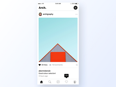 47 Active Feed app app design architect architecture artist dailyui design grid house icon interface photography sky ui ux