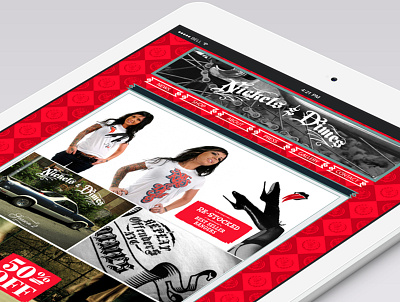 NICKS & DIMES: eCommerce Website art direction digital marketing responsive