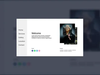 minimal bussiness card branding clean design flat minimal ui ux web web design