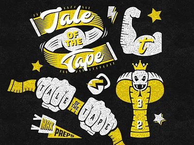 Tale of the Tape branding logo pennant tale of the tape tape tape measure