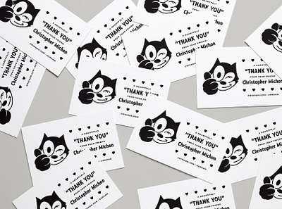 "Business" Card business card felix the cat thermography