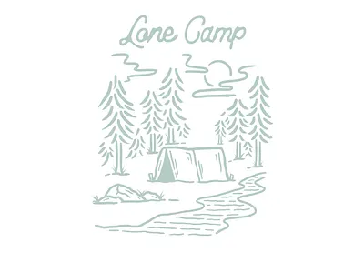 Lone Camp (available for sale) artforsale brand design branding branding design clothing clothing brand clothing design design design for sale illustration logo merch merch design merchandise vector vintage vintage design vintage logo