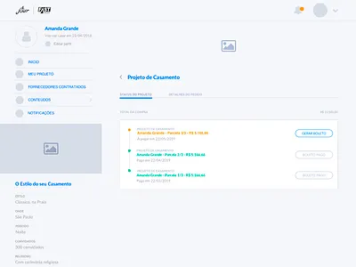 Projeto Casamento - Extrato