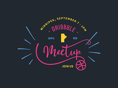 Dribbble Meetup brand and identity brand design brand identity branding dribbble dribbblemeetup graphic graphicdesign logo meetup