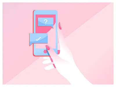 Help & Support help illustration phone