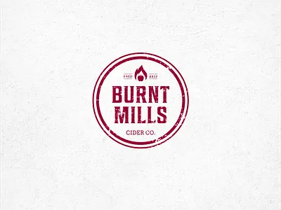 burnt mills logo logo design logos logotype vintage badge vintage font vintage logo