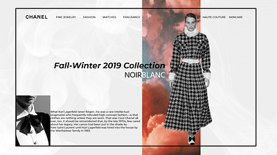 Chanel website design chanel design fashion fashion design minimal website typography ui