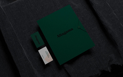 Altagama Folder brand branding design identity logotype stationery