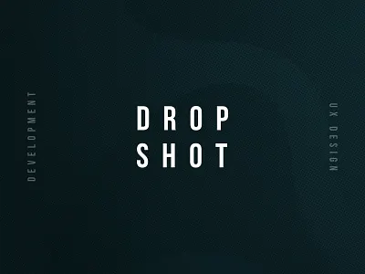 Drop Shot Wednesdays dark gradient typography