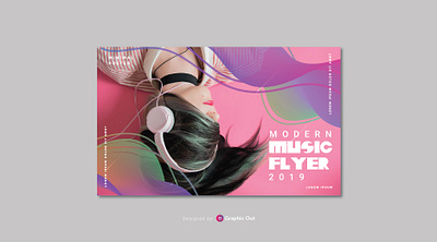 Music Flyer advertisment behance branding design flyer template free free vector freebies graphic graphic design graphic out modern music music flyer vector