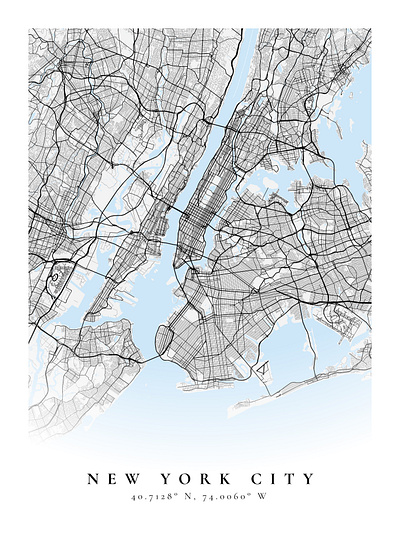 New York City figma map mapbox poster